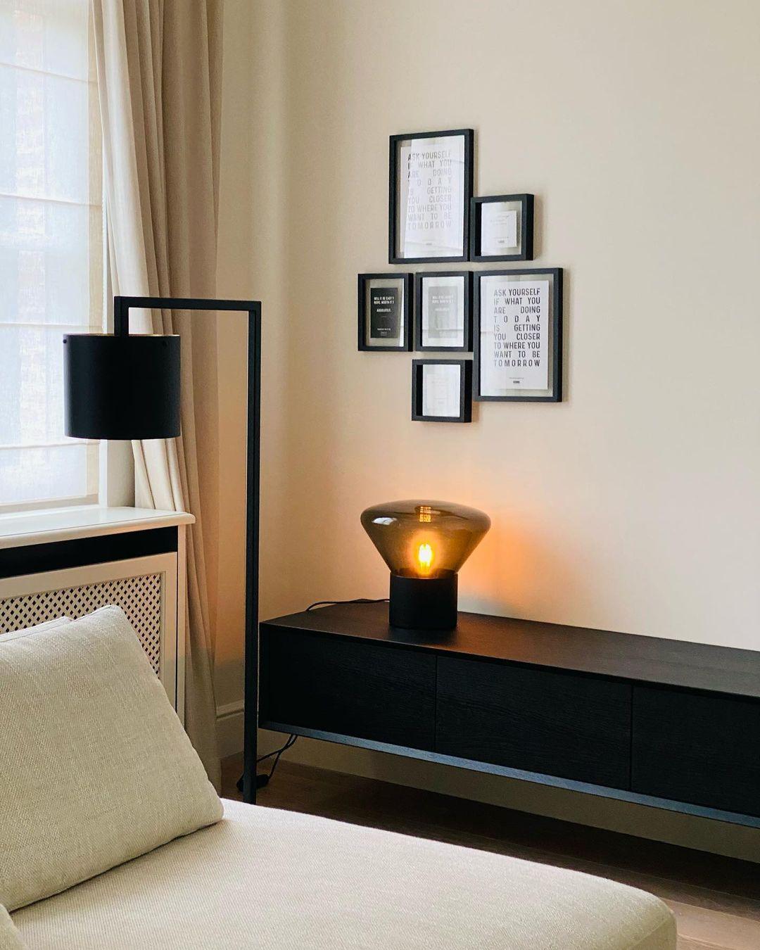 Bois Table Lamp | Wooden & Glass | Clear, Smoke Gray, Amber