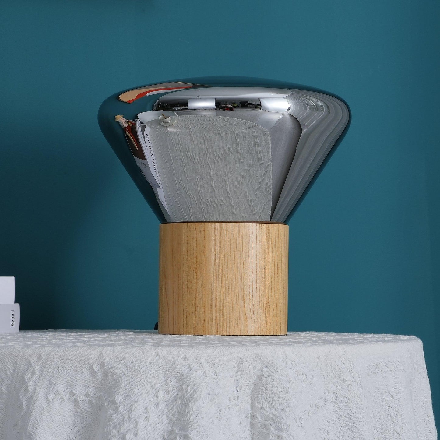 Bois Table Lamp | Wooden & Glass | Clear, Smoke Gray, Amber