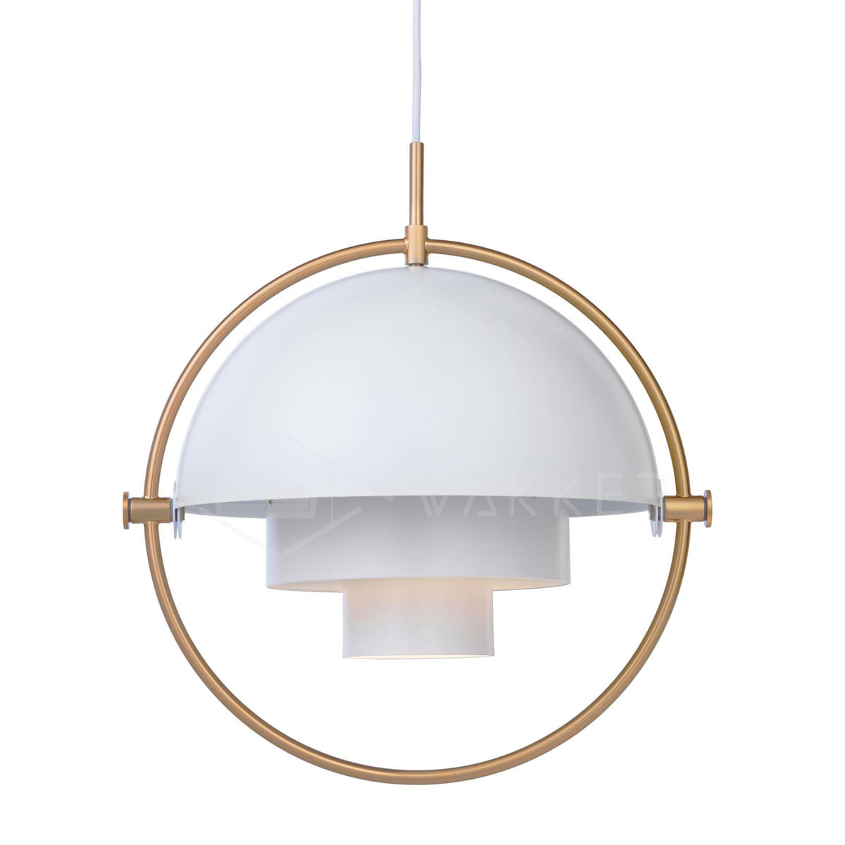 Multi-Lite Pendant Light | Adjustable Metal Shade | Black, Copper, Chrome Options