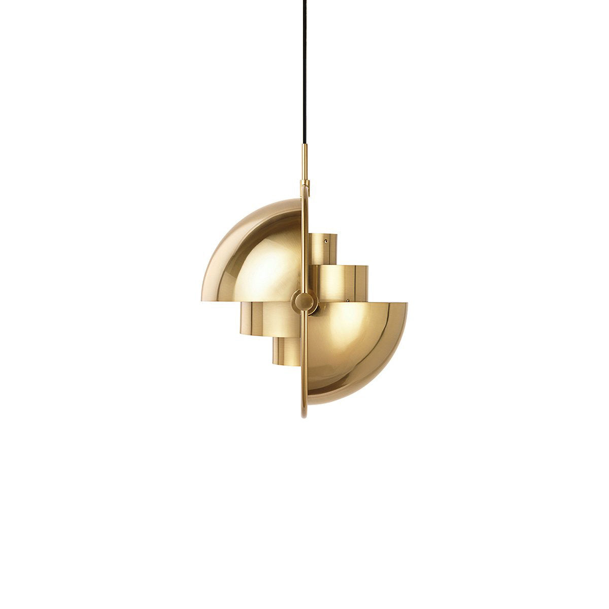 Multi-Lite Pendant Light | Adjustable Metal Shade | Black, Copper, Chrome Options