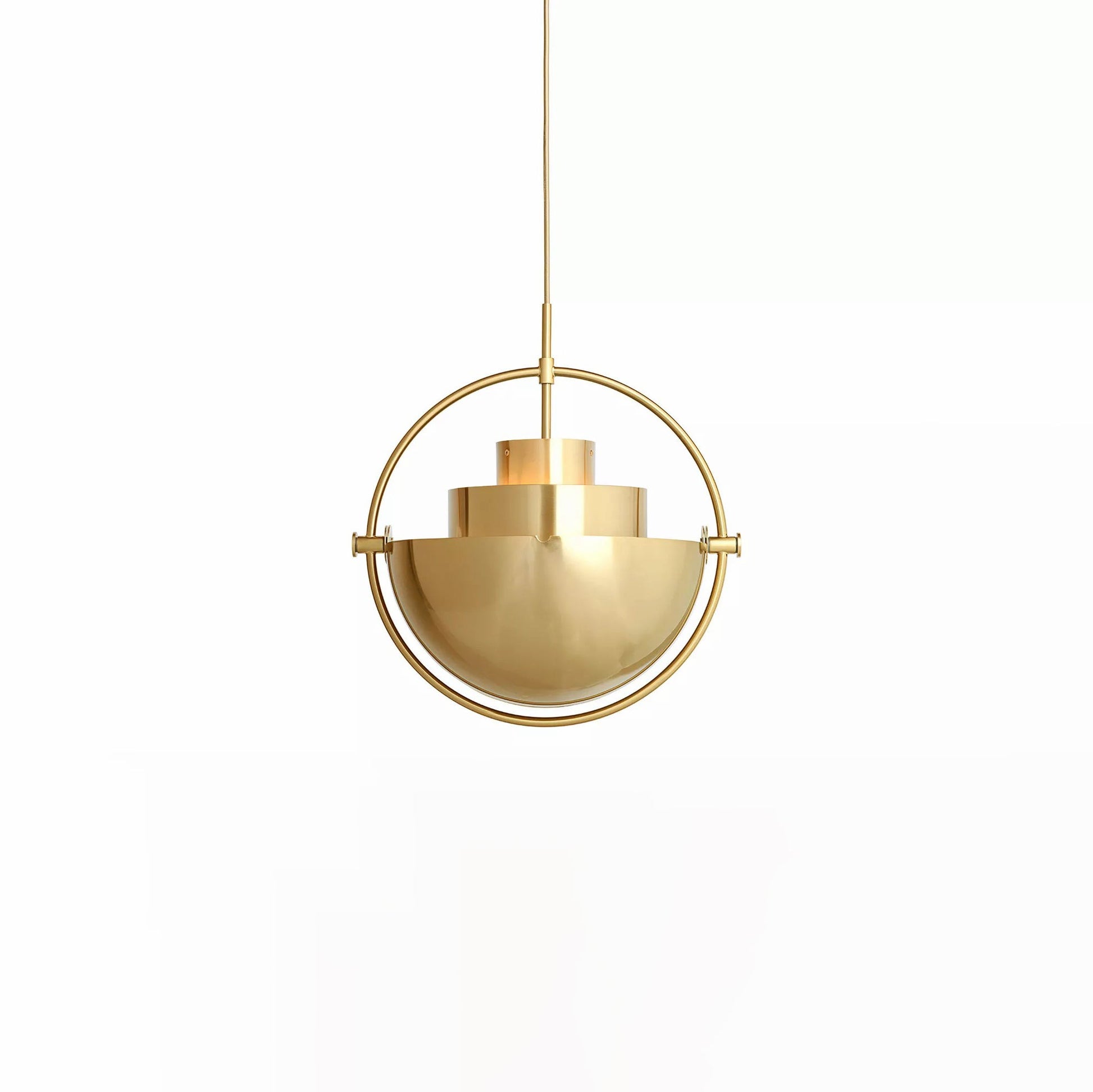 Multi-Lite Pendant Light | Adjustable Metal Shade | Black, Copper, Chrome Options