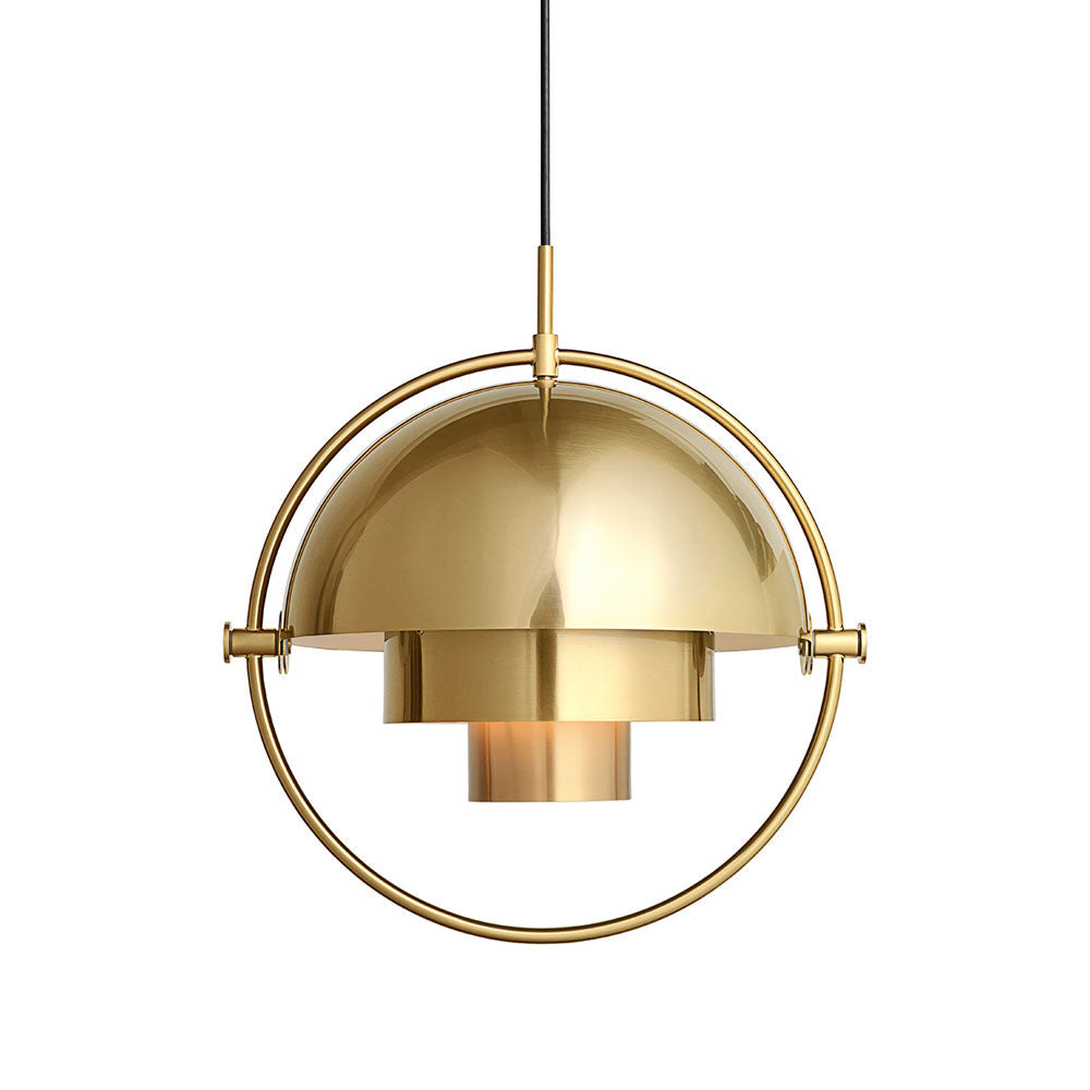 Multi-Lite Pendant Light | Adjustable Metal Shade | Black, Copper, Chrome Options
