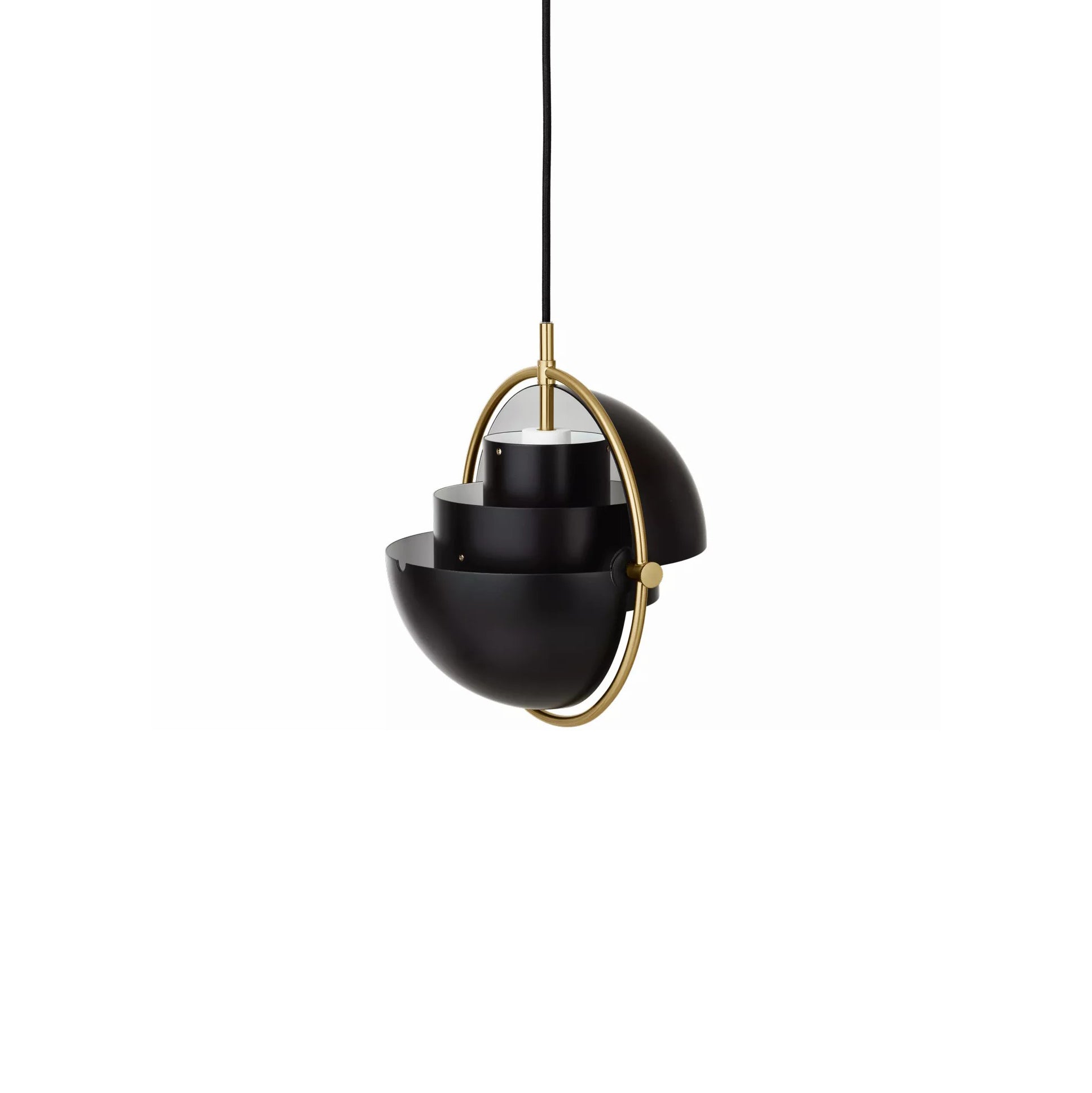 Multi-Lite Pendant Light | Adjustable Metal Shade | Black, Copper, Chrome Options