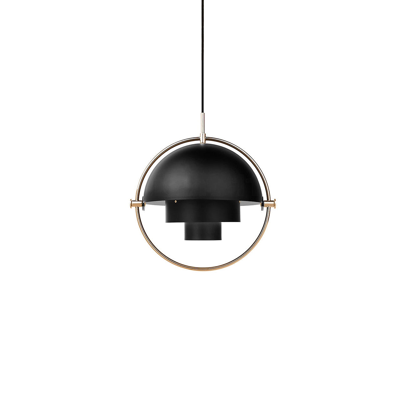 Multi-Lite Pendant Light | Adjustable Metal Shade | Black, Copper, Chrome Options