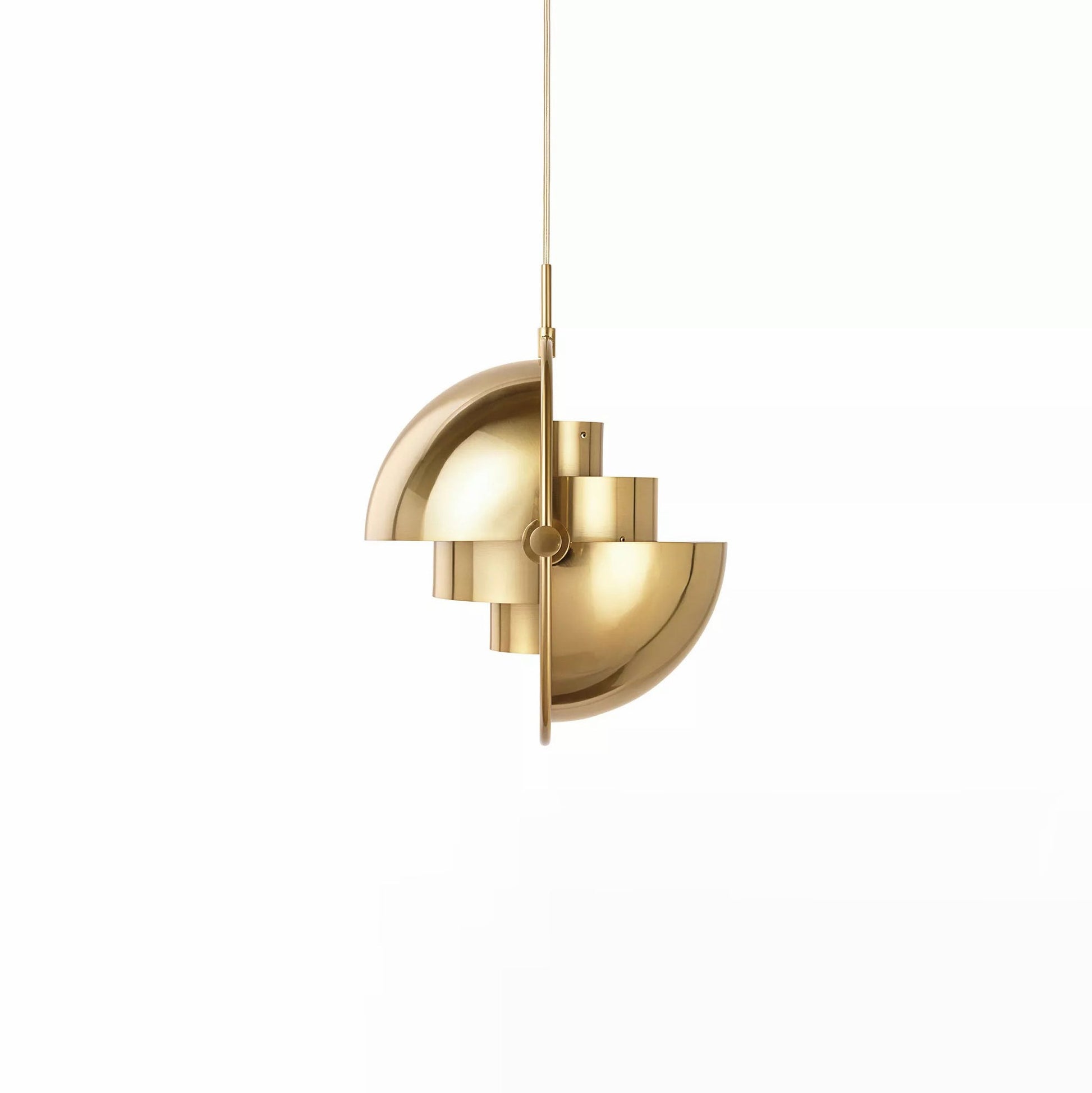 Multi-Lite Pendant Light | Adjustable Metal Shade | Black, Copper, Chrome Options