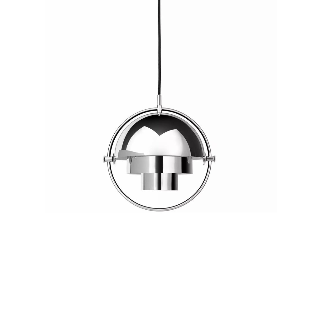 Multi-Lite Pendant Light | Adjustable Metal Shade | Black, Copper, Chrome Options