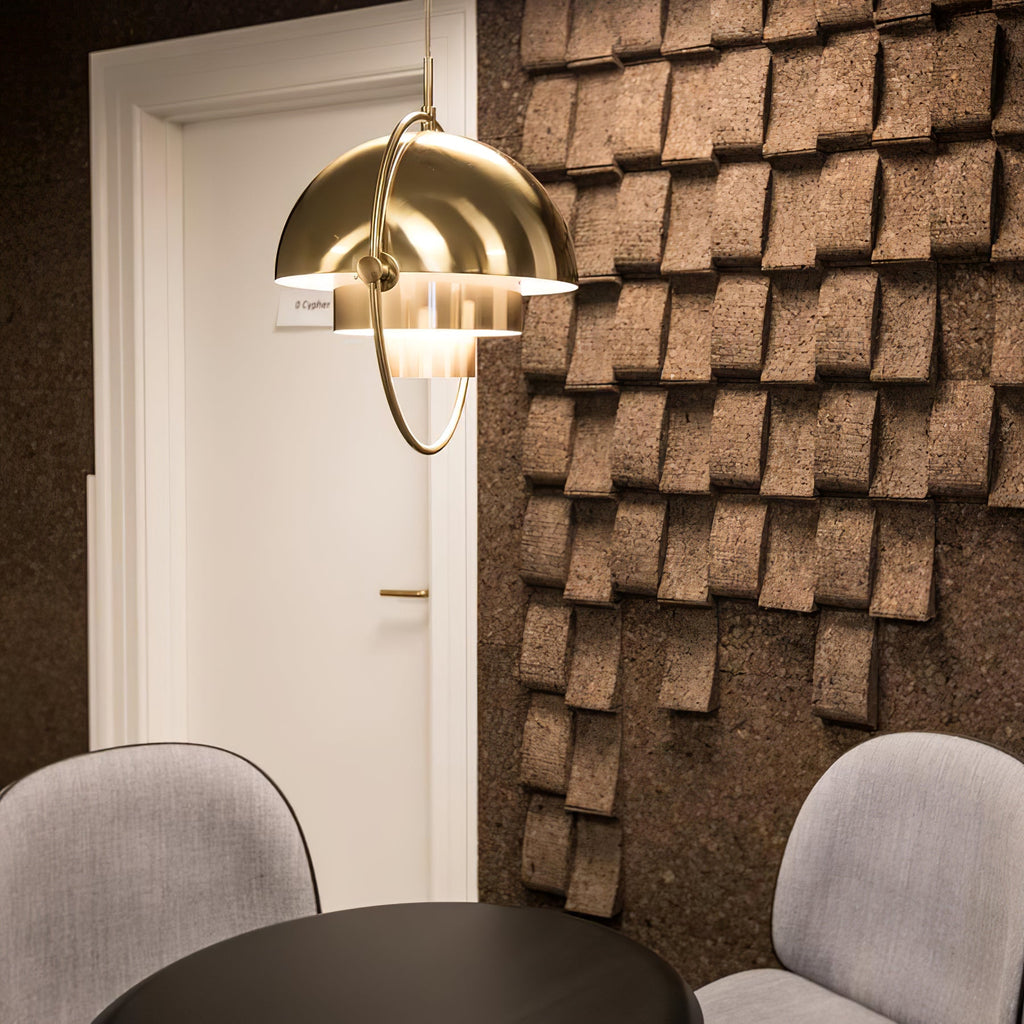 Multi-Lite Pendant Light | Adjustable Metal Shade | Black, Copper, Chrome Options