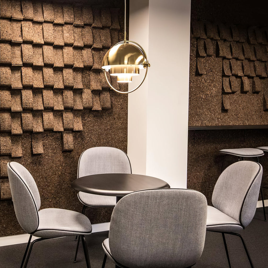 Multi-Lite Pendant Light | Adjustable Metal Shade | Black, Copper, Chrome Options