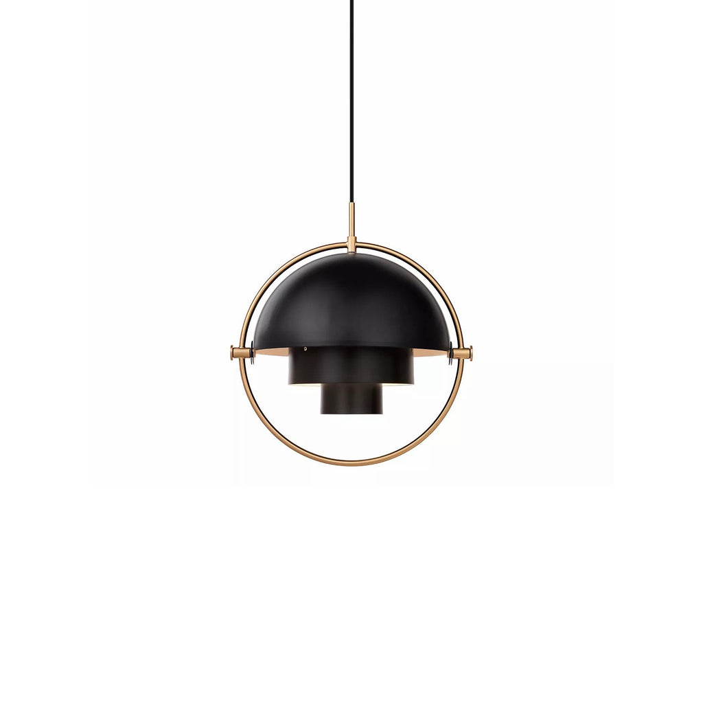 Multi-Lite Pendant Light | Adjustable Metal Shade | Black, Copper, Chrome Options