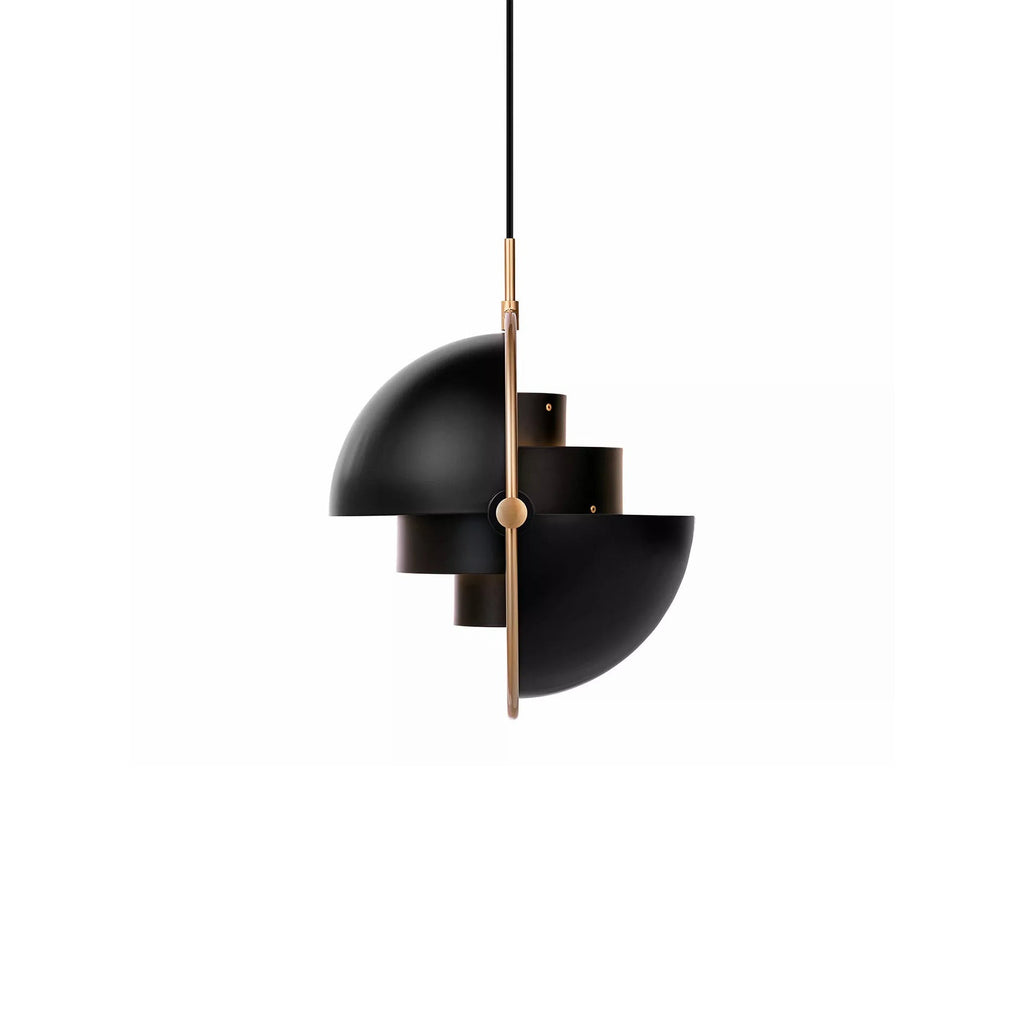 Multi-Lite Pendant Light | Adjustable Metal Shade | Black, Copper, Chrome Options