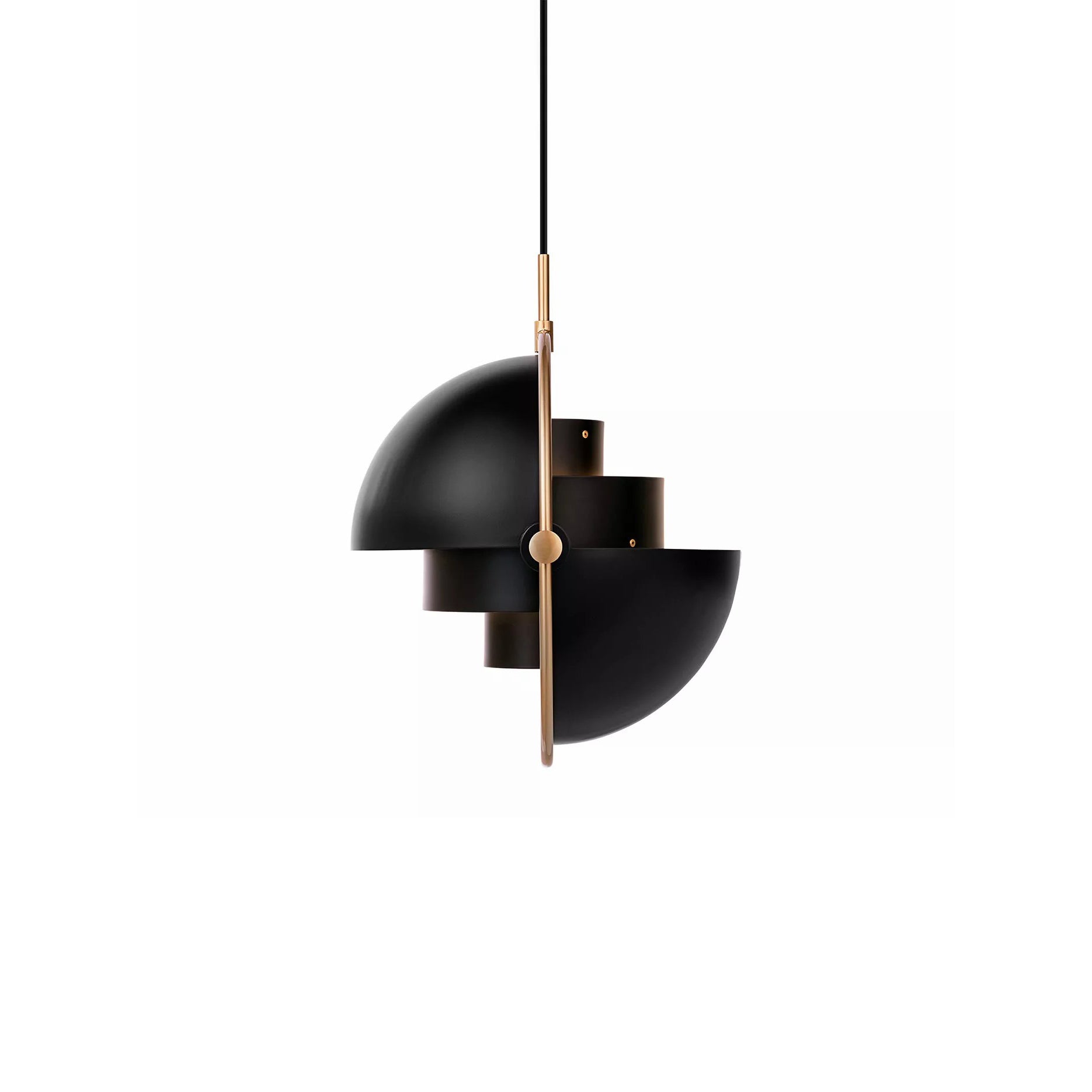 Multi-Lite Pendant Light | Adjustable Metal Shade | Black, Copper, Chrome Options