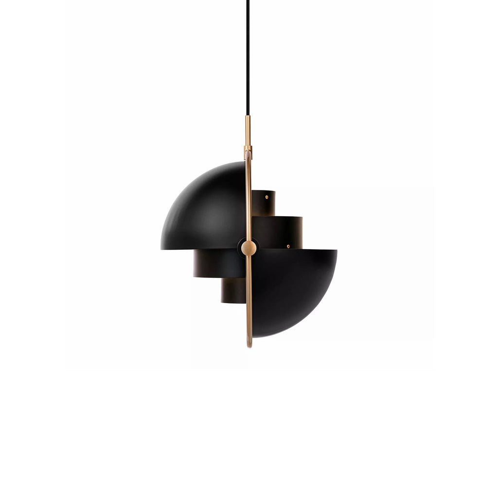 Multi-Lite Pendant Light | Adjustable Metal Shade | Black, Copper, Chrome Options