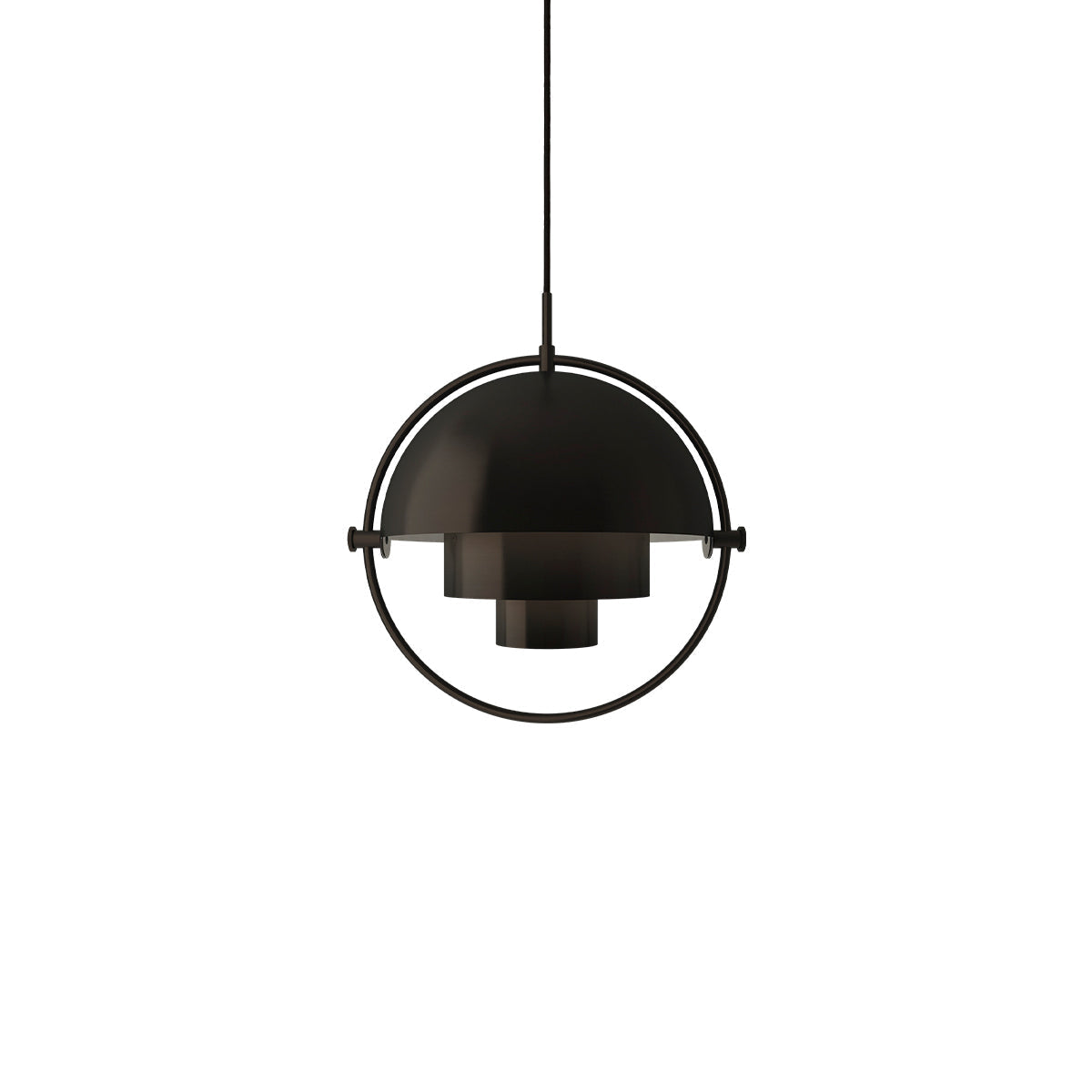 Multi-Lite Pendant Light | Adjustable Metal Shade | Black, Copper, Chrome Options