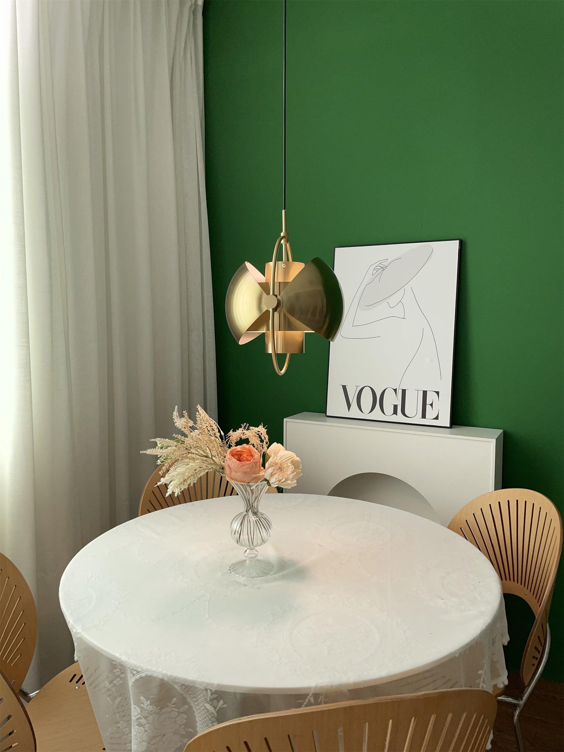 Multi-Lite Pendant Light | Adjustable Metal Shade | Black, Copper, Chrome Options