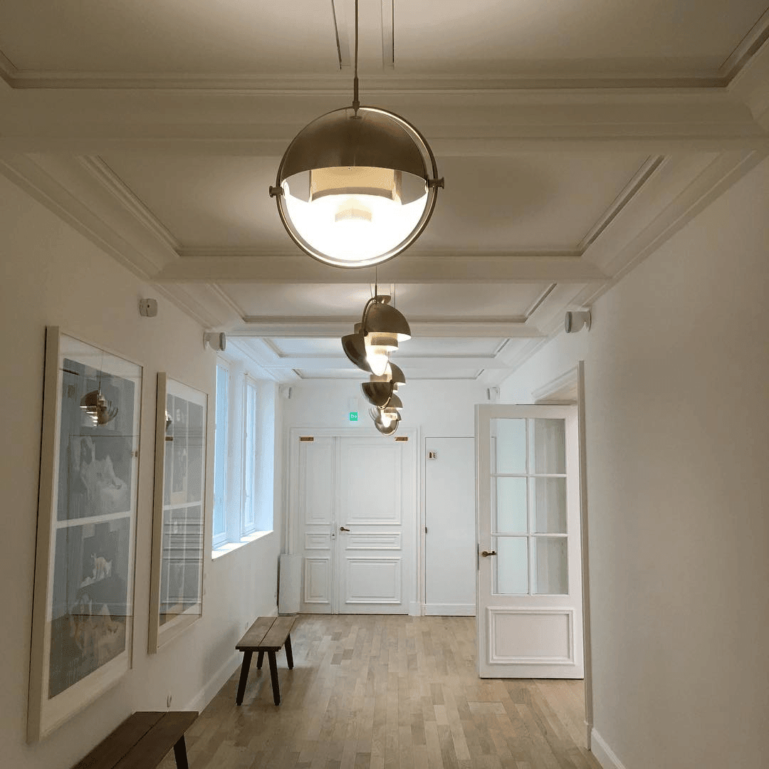 Multi-Lite Pendant Light | Adjustable Metal Shade | Black, Copper, Chrome Options