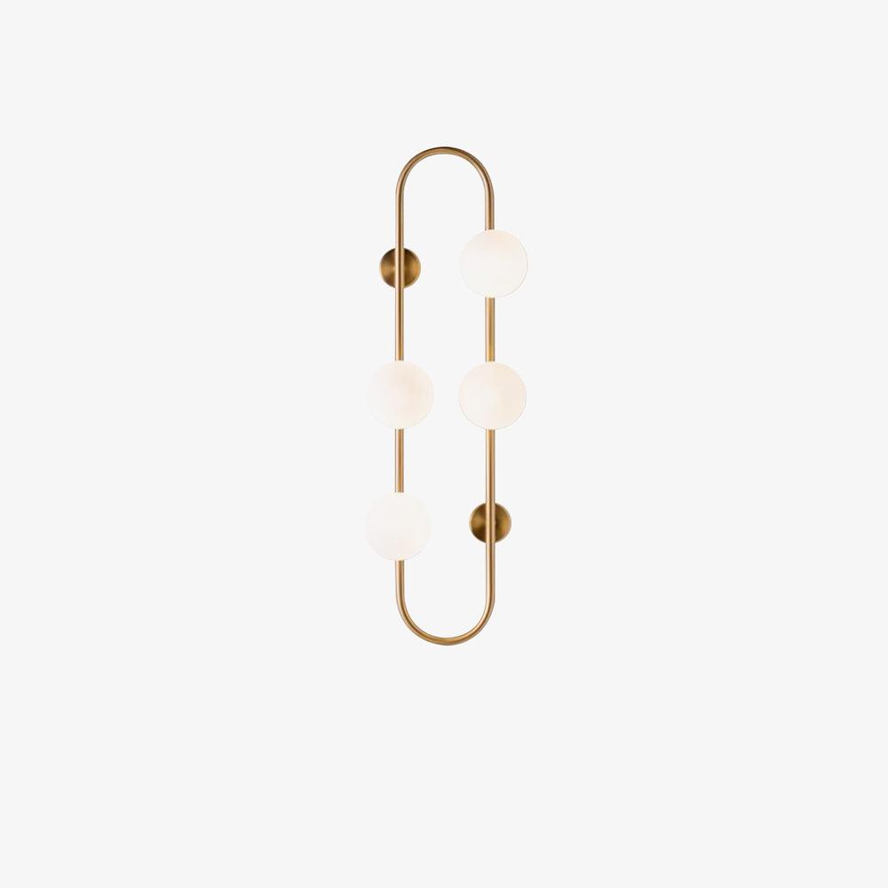 Buch Wall Lamp | Metal & Glass | Gold & Black