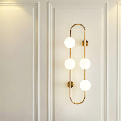 Buch Wall Lamp | Metal & Glass | Gold & Black