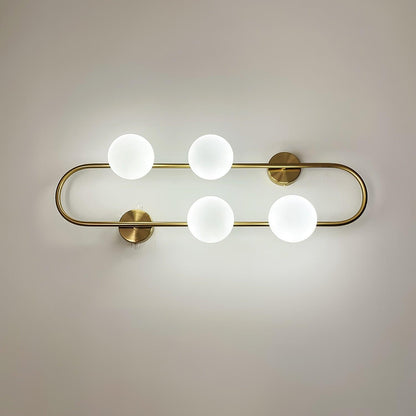 Buch Wall Lamp | Metal & Glass | Gold & Black