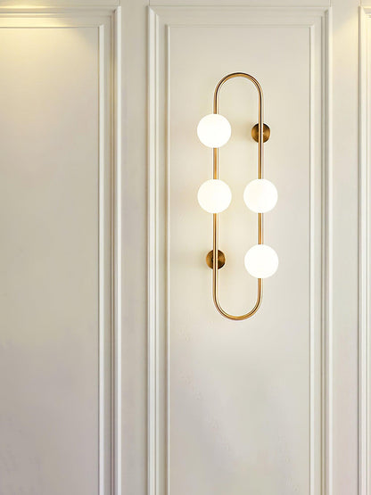 Buch Wall Lamp | Metal & Glass | Gold & Black