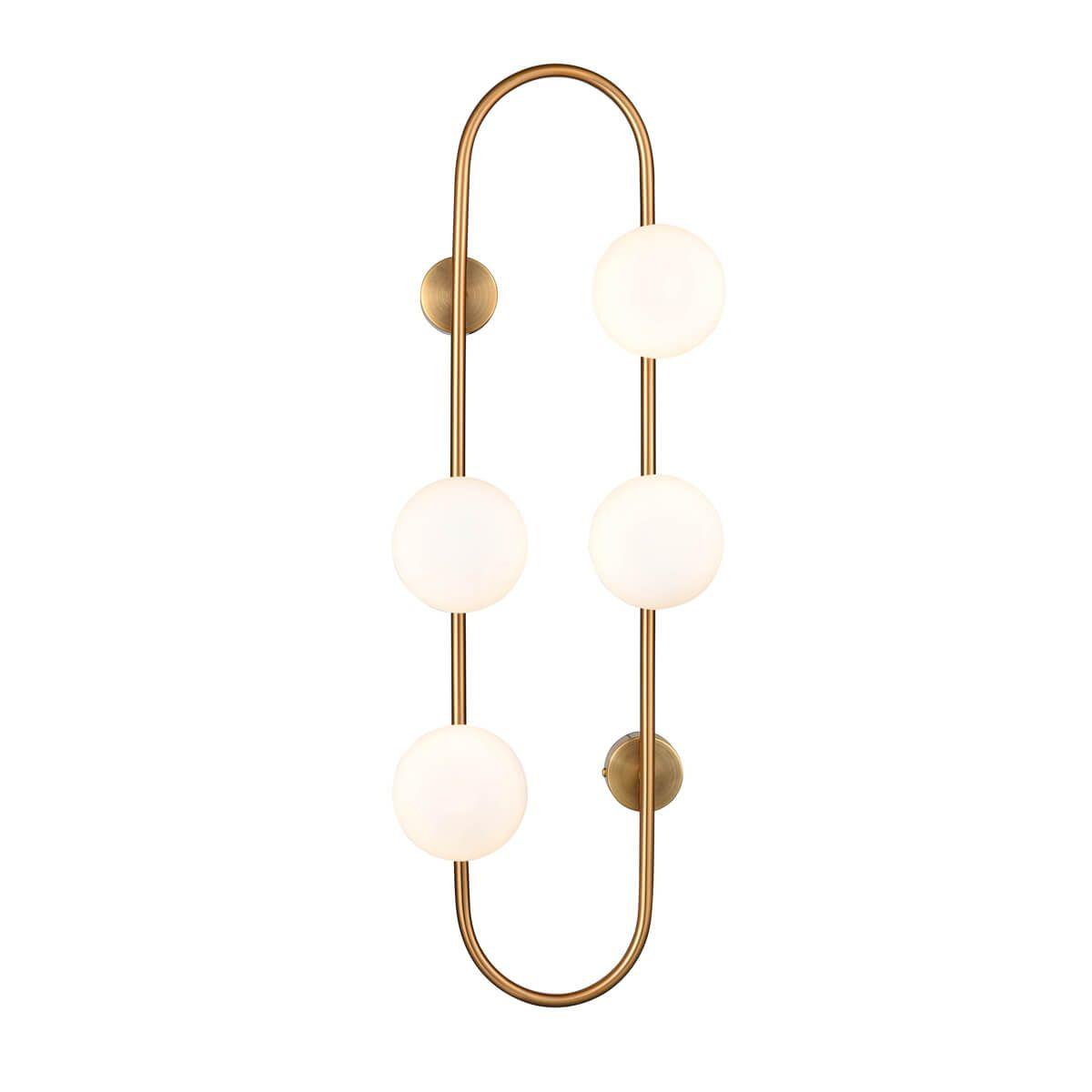 Buch Wall Lamp | Metal & Glass | Gold & Black