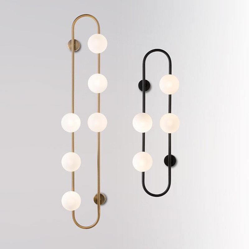 Buch Wall Lamp | Metal & Glass | Gold & Black