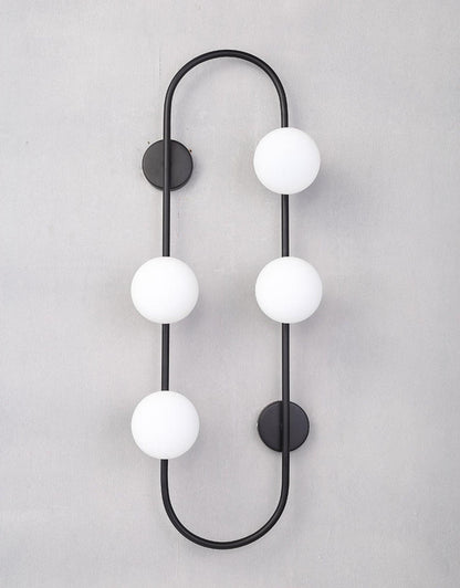 Buch Wall Lamp | Metal & Glass | Gold & Black