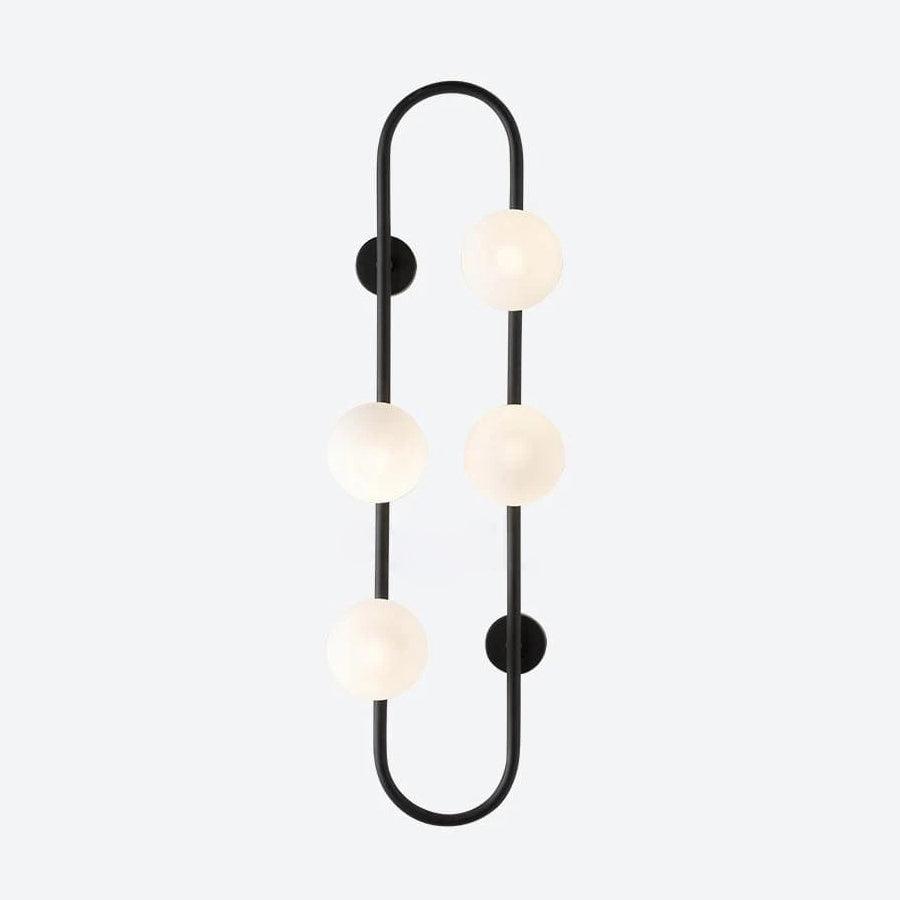 Buch Wall Lamp | Metal & Glass | Gold & Black