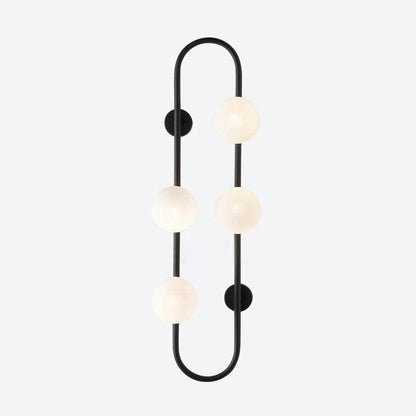 Buch Wall Lamp | Metal & Glass | Gold & Black