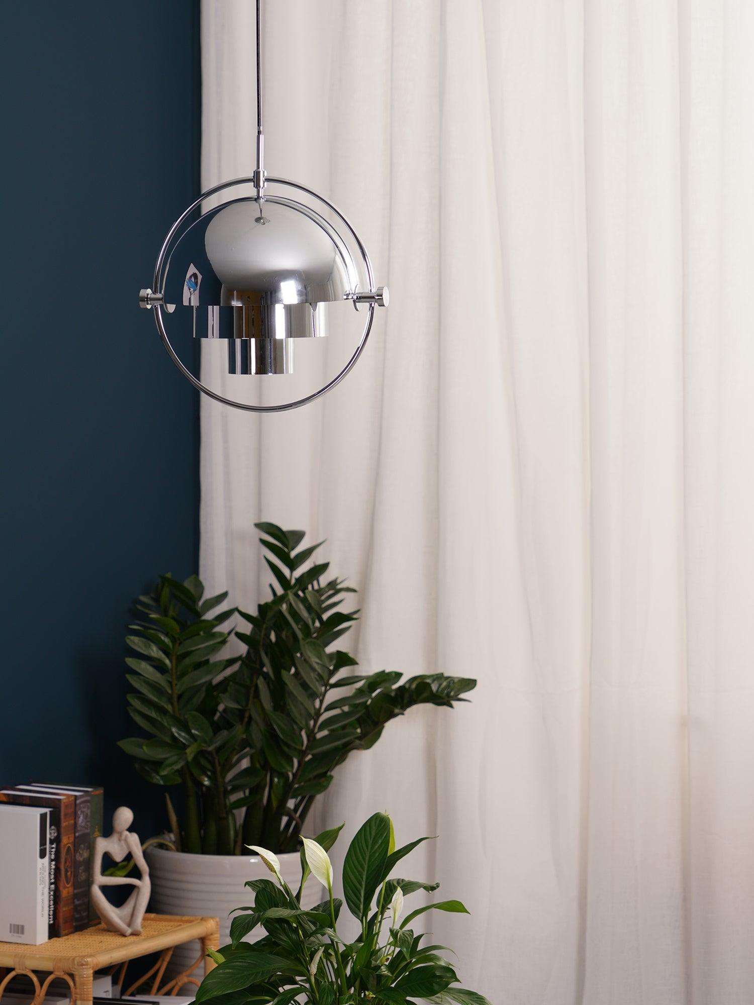 Multi-Lite Pendant Light | Adjustable Metal Shade | Black, Copper, Chrome Options