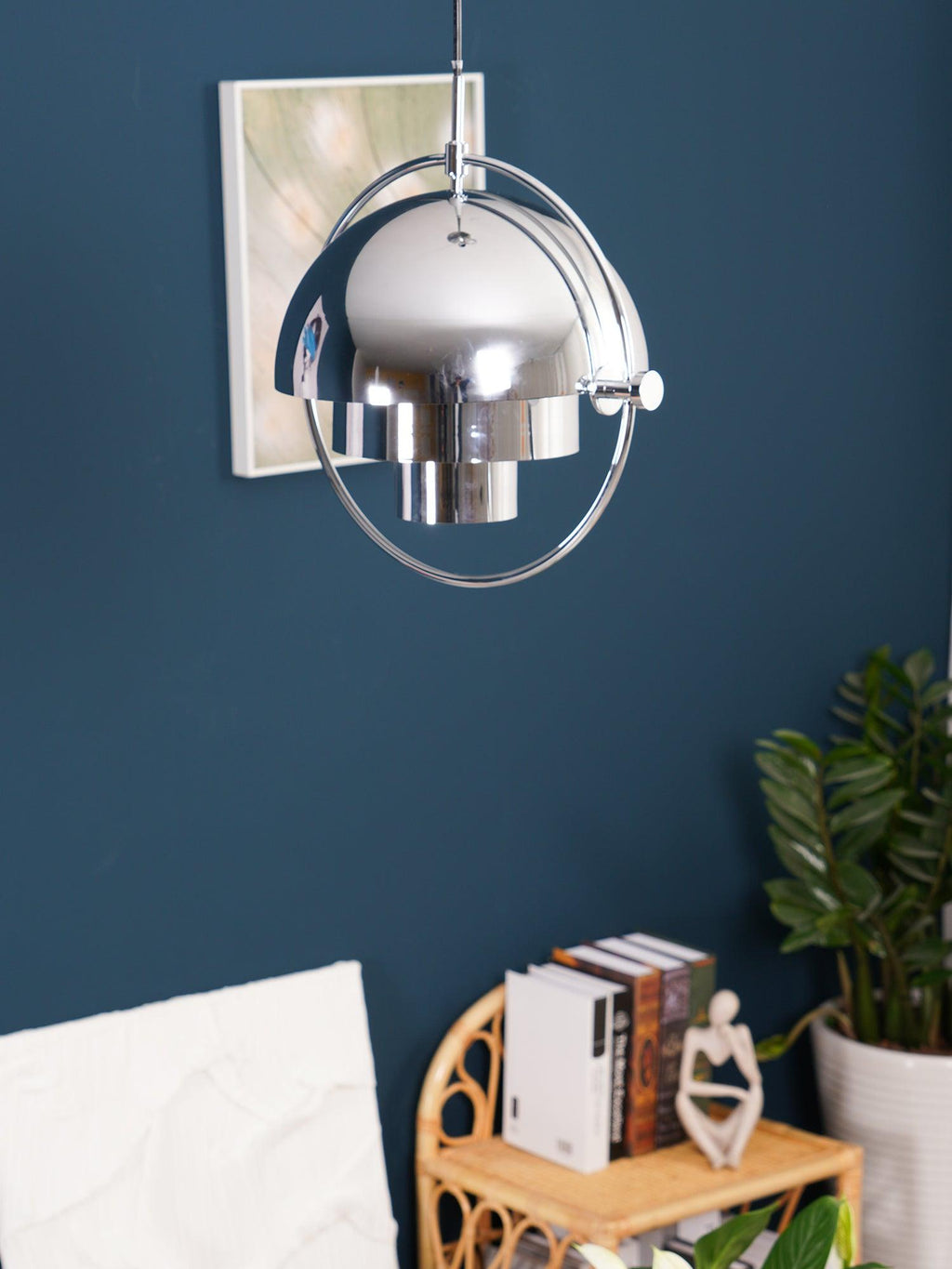 Multi-Lite Pendant Light | Adjustable Metal Shade | Black, Copper, Chrome Options