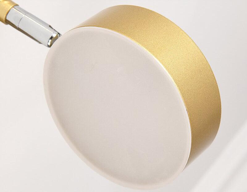 Track Light Ceiling Fixture | Adjustable Metal & Acrylic | Black & Gold