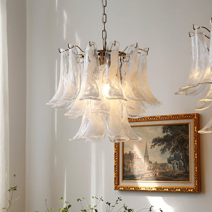 Murano Glass Leaf Chandelier | Handcrafted Italian Design | Copper & Multi-Color Options