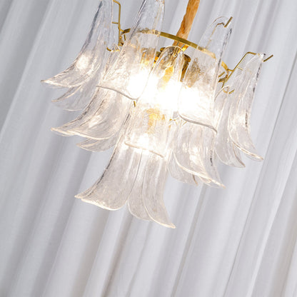 Murano Glass Leaf Chandelier | Handcrafted Italian Design | Copper & Multi-Color Options