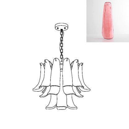 Murano Glass Leaf Chandelier | Handcrafted Italian Design | Copper & Multi-Color Options