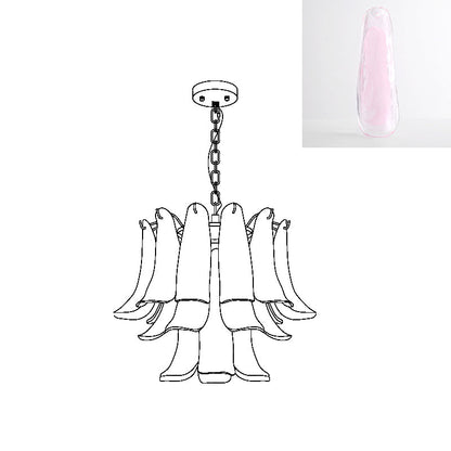 Murano Glass Leaf Chandelier | Handcrafted Italian Design | Copper & Multi-Color Options