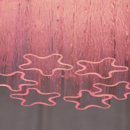Murano Glass Ceiling Light | Pink | Gold Finish