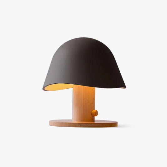 Mushroom Table Lamp | Resin & Metal | White, Black, Brown