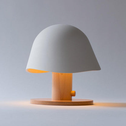 Mushroom Table Lamp | Resin & Metal | White, Black, Brown