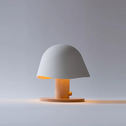 Mushroom Table Lamp | Resin & Metal | White, Black, Brown