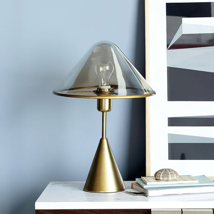 Mushroom Table Lamp | Retro Design | Orange & White