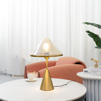 Mushroom Table Lamp | Retro Design | Orange & White