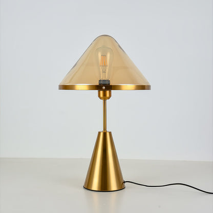 Mushroom Table Lamp | Retro Design | Orange & White