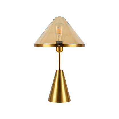 Mushroom Table Lamp | Retro Design | Orange & White