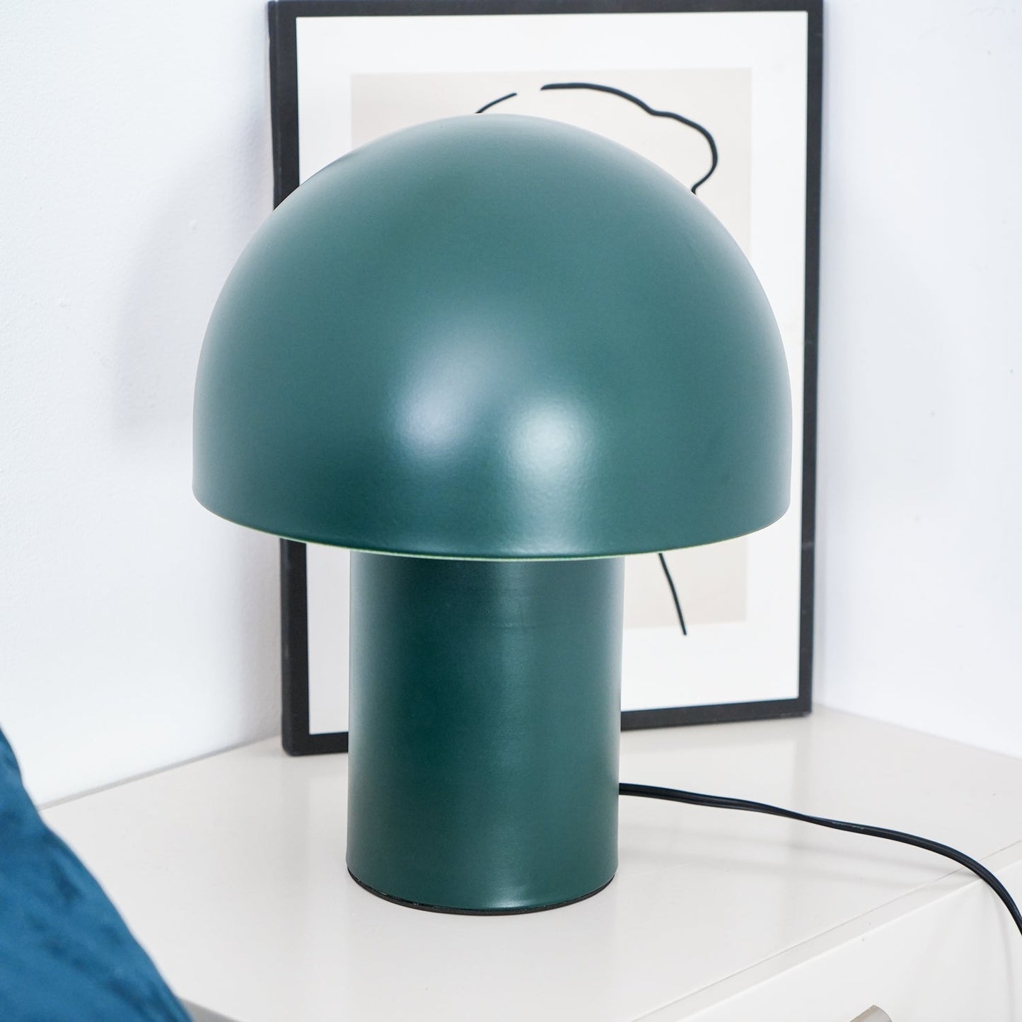 Mushroom Table Lamp | Metal & Iron | White, Green, Orange Options