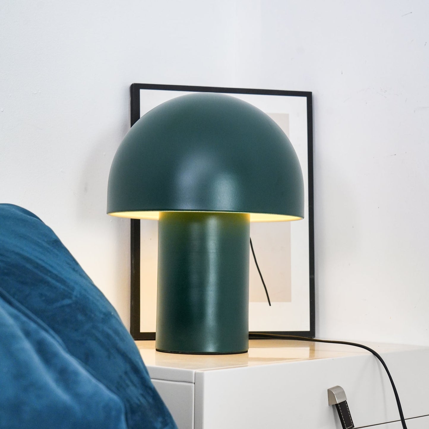 Mushroom Table Lamp | Metal & Iron | White, Green, Orange Options