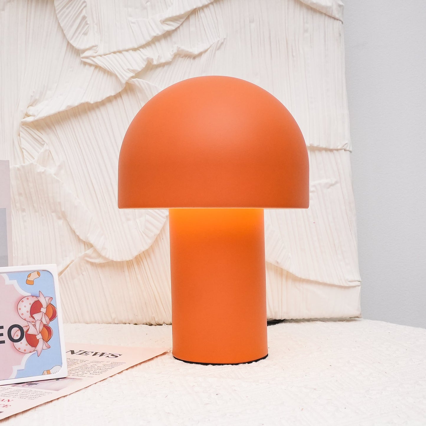 Mushroom Table Lamp | Metal & Iron | White, Green, Orange Options