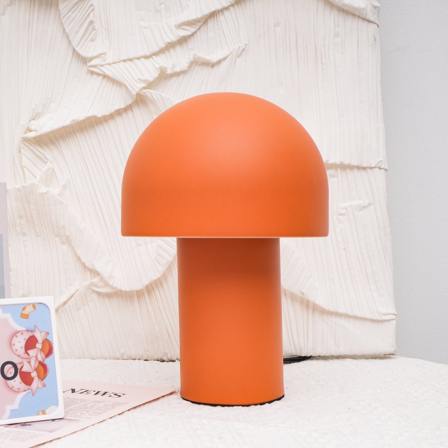 Mushroom Table Lamp | Metal & Iron | White, Green, Orange Options