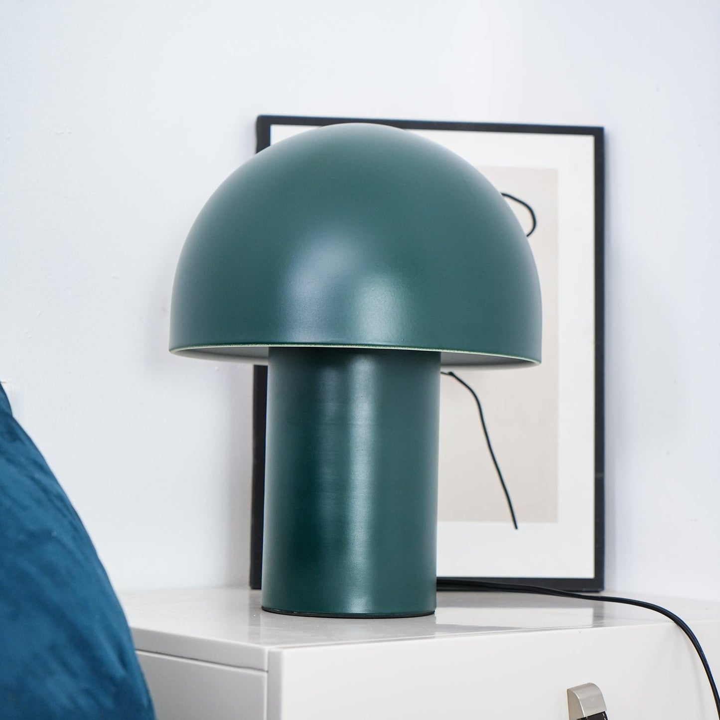 Mushroom Table Lamp | Metal & Iron | White, Green, Orange Options