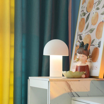 Mushroom Table Lamp | Metal & Iron | White, Green, Orange Options