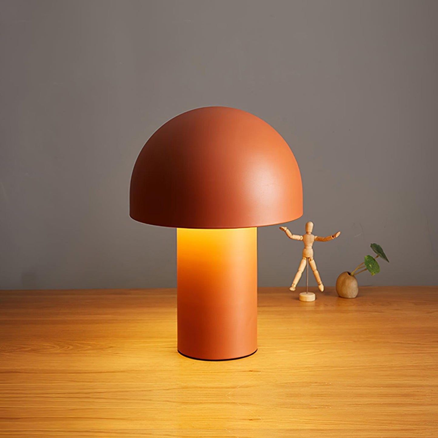 Mushroom Table Lamp | Metal & Iron | White, Green, Orange Options